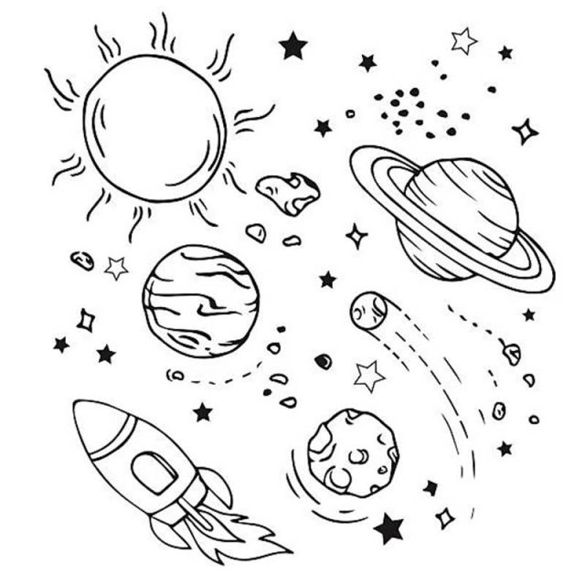 Раскраски планеты солнечной системы для детей