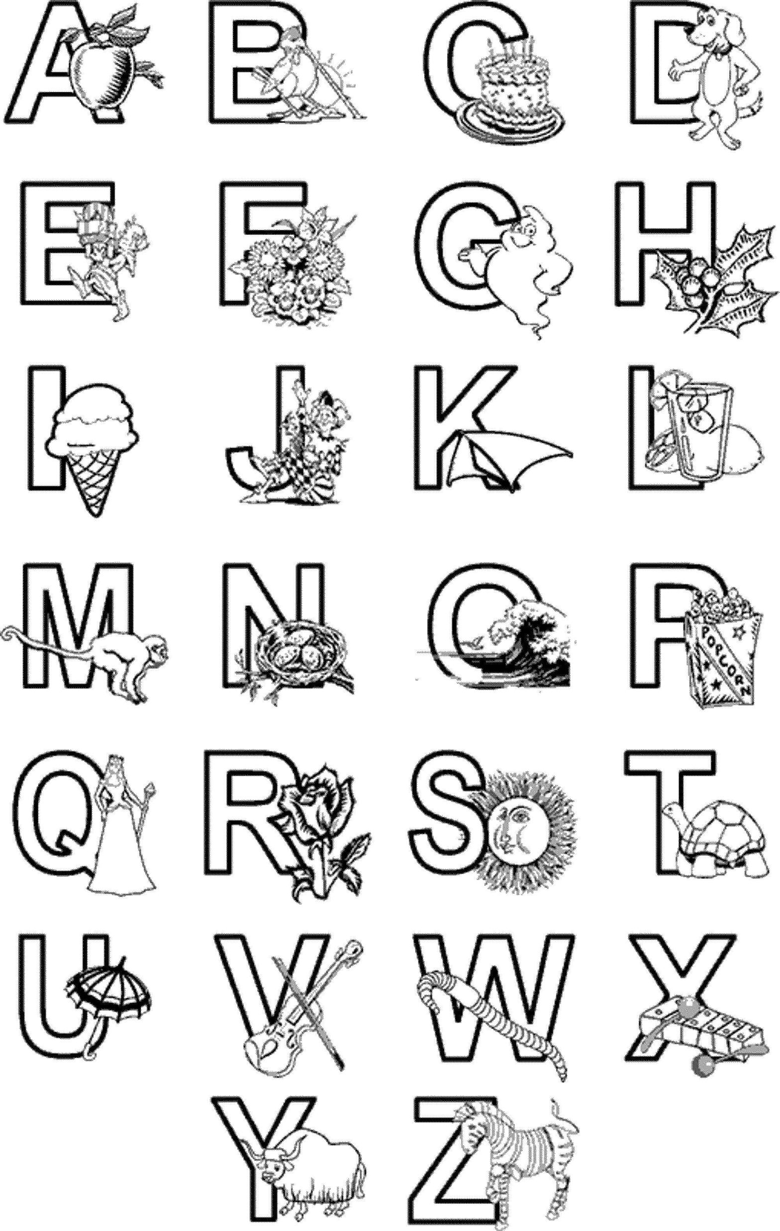 Раскраска буквы A на английском алфавите (английский, алфавит, буквы, слова)