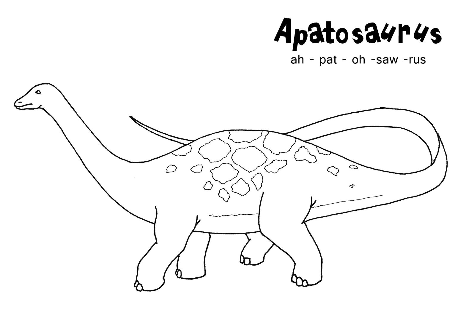 Раскраска динозавра для детей