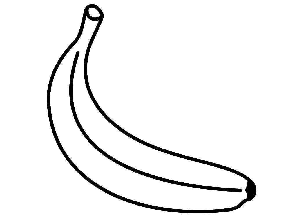 Раскраски фруктов и бананов - бесплатное времяпровождение для детей (банан)