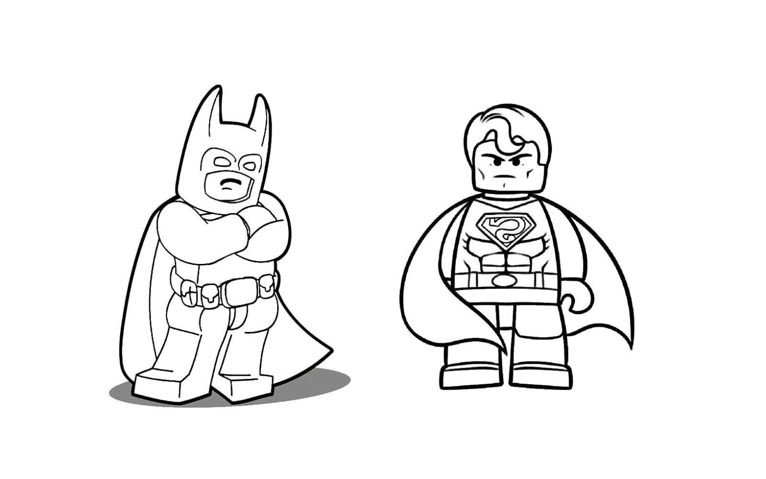 Раскраска Лего Конструктор с изображением героев мультфильма