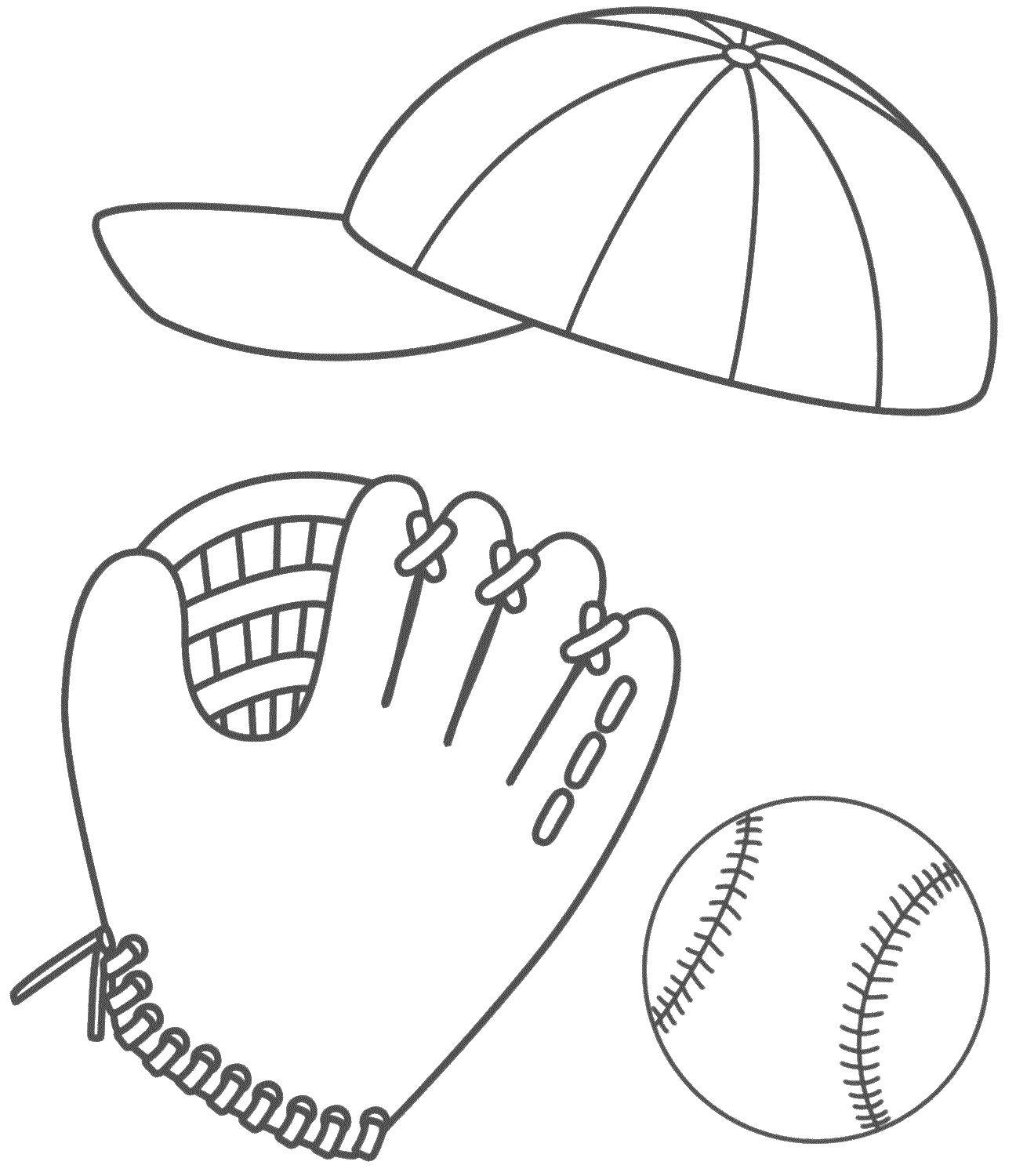 Раскраски на тему спорта и бейсбола для развития творческих способностей детей всех возрастов (бейсбол)