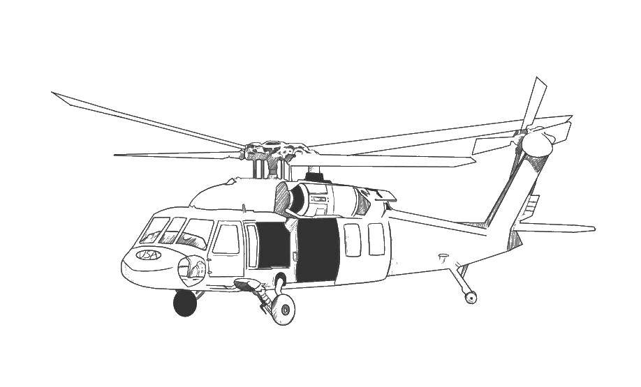 Вертолеты для раскрашивания (вертолеты)
