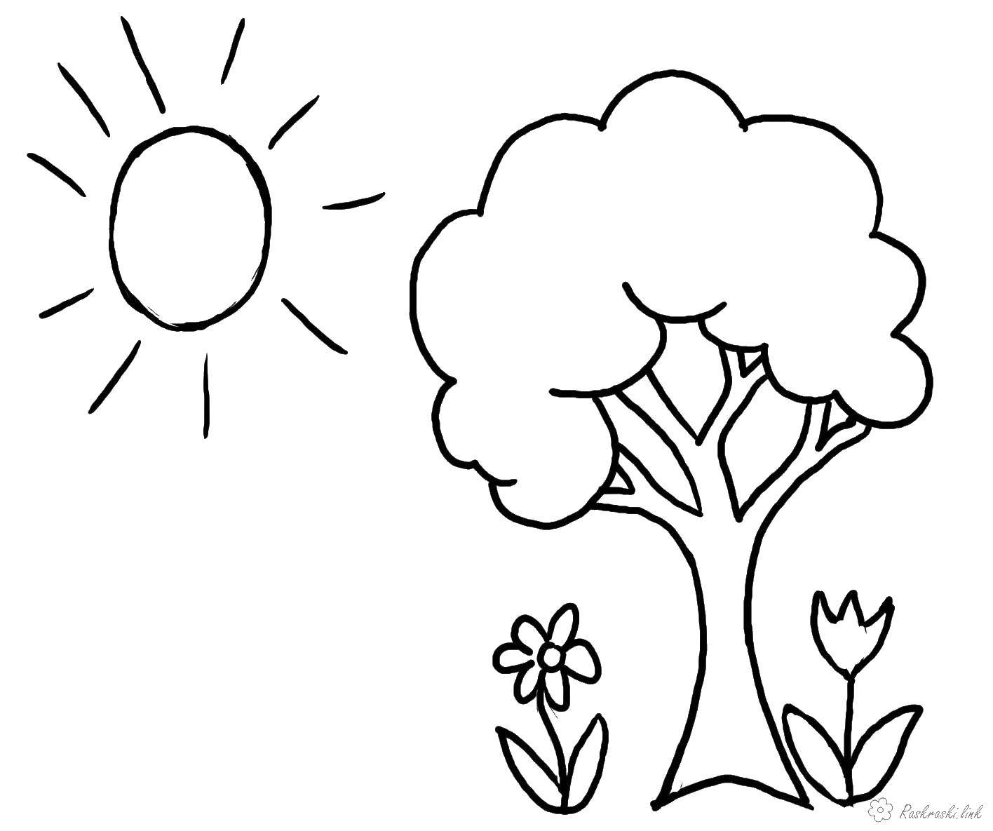 Раскраски на тему весна и дерево: бесплатно скачать и распечатать (весна, дерево)