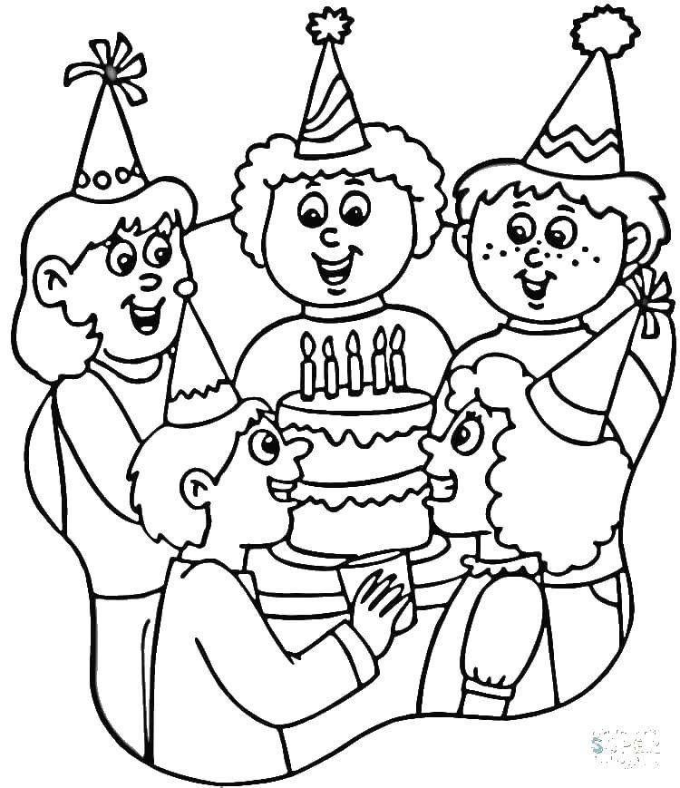 Раскраски на день рождения - развлечение для детей (Дети)