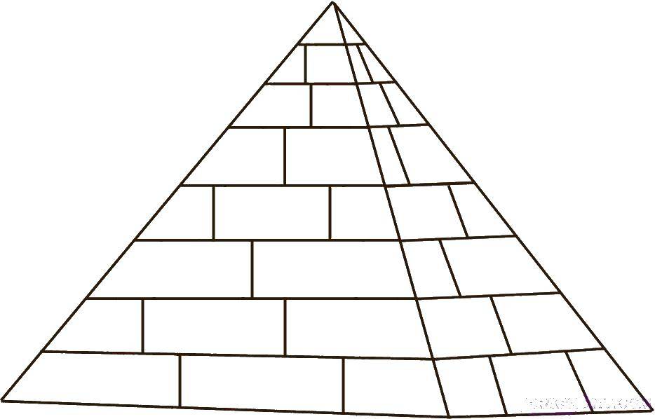 Раскраска пирамиды и фараона в Египте. Бесплатные раскраски для детей и взрослых (египет, пирамиды, фараоны)
