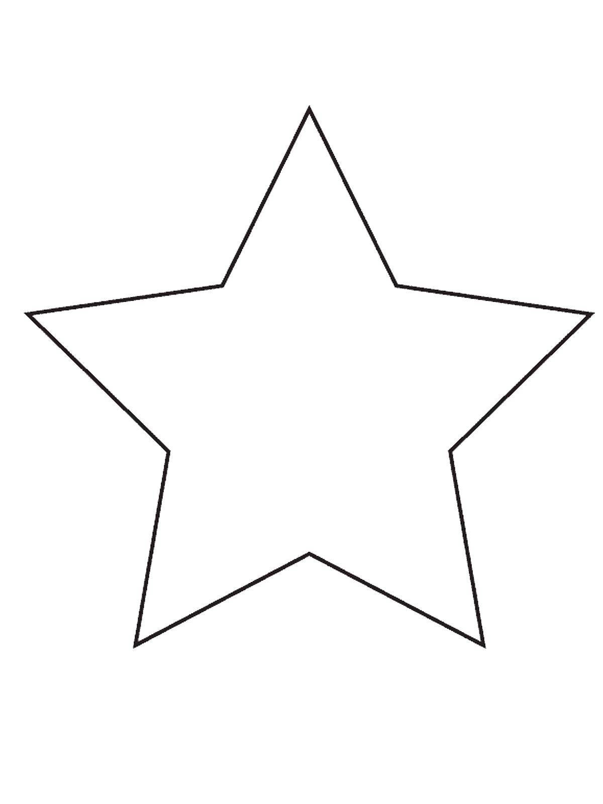 Раскраска фигур звезда, фигуры для детей (звезда)