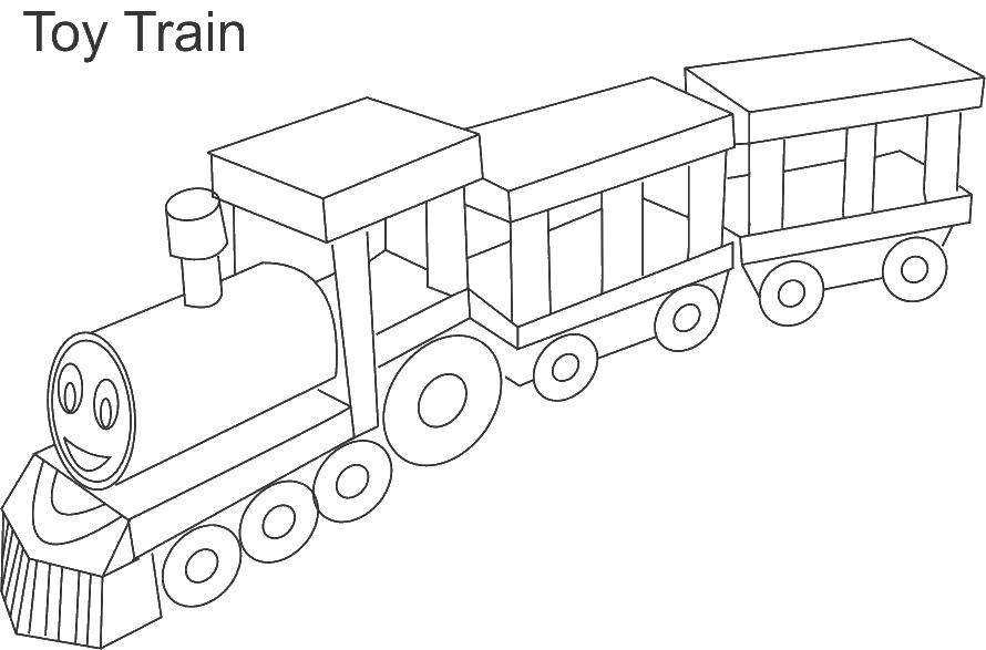 Раскраска с играми игрушками и поездами (игры, поезд)