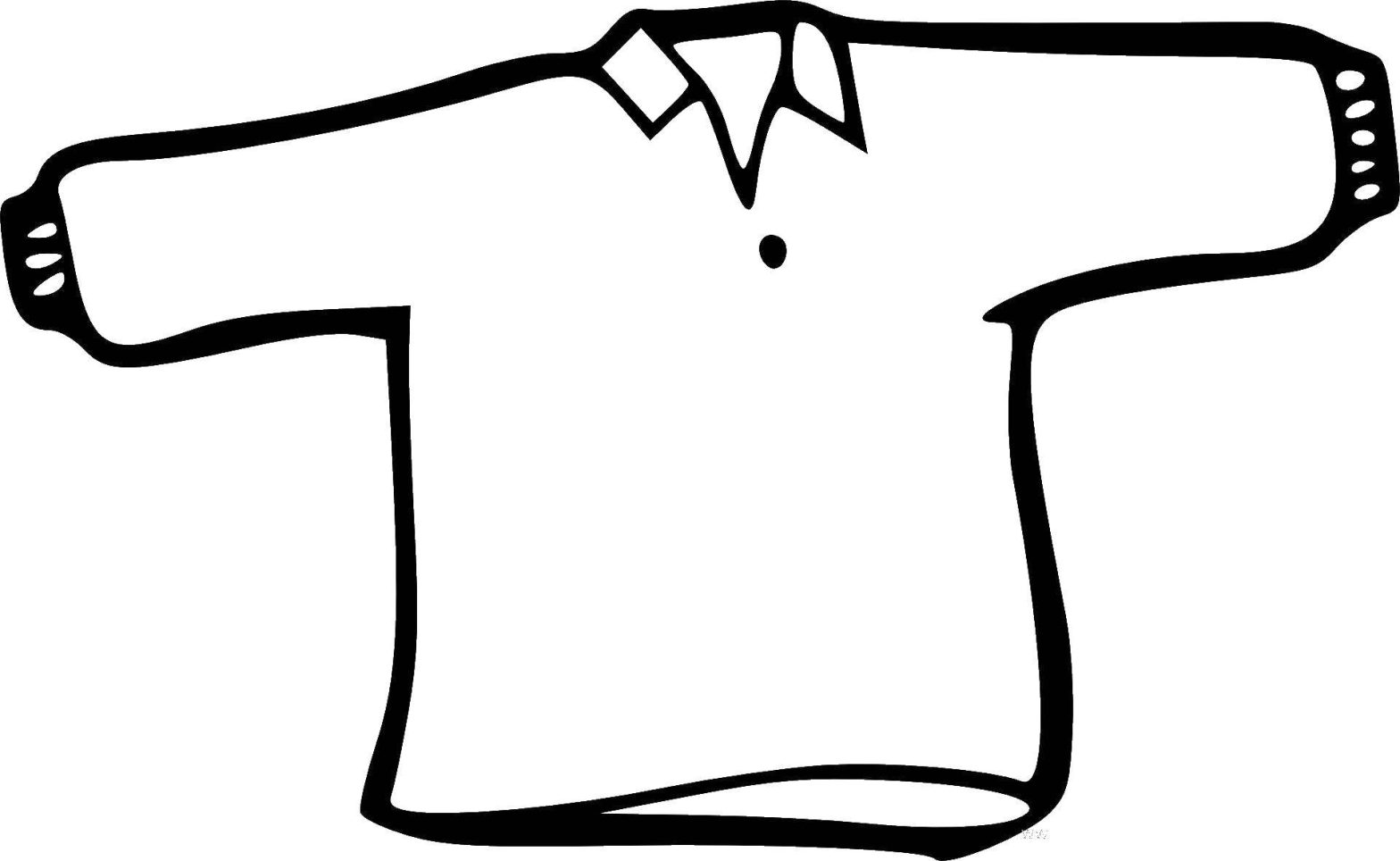 Раскраски с изображением Одежда одежда, кофта для детей (кофта)