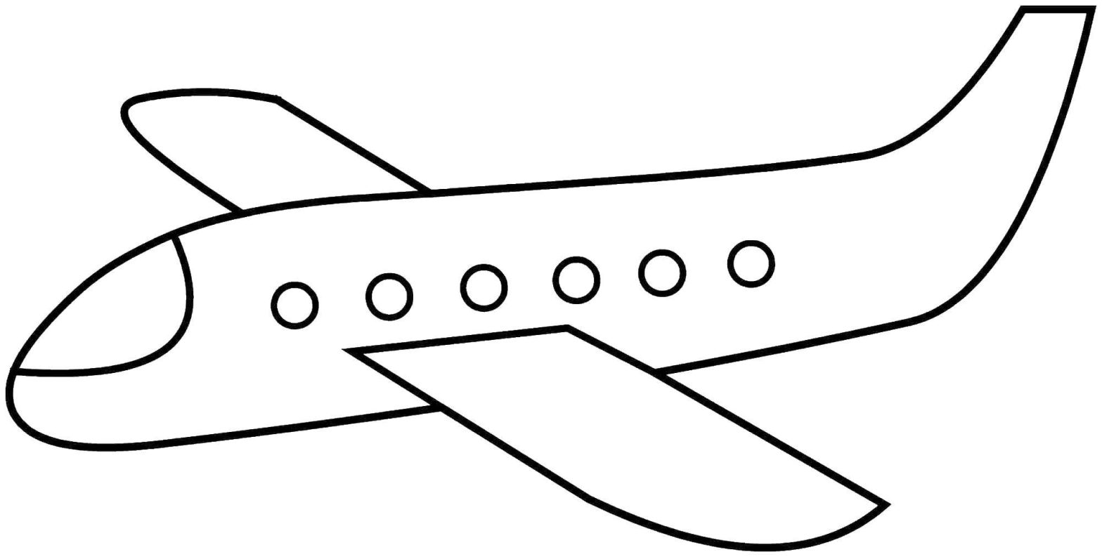 Раскраски самолетов с крылами и окнами для детей (окна)