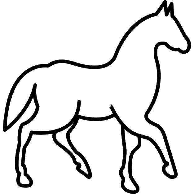 Бесплатные раскраски лошадей - выберите контуры лошадей, лошади и хвосты для красочной игры и развития детей (контуры, игры)