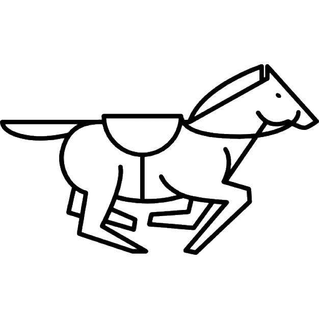 Раскраска лошадь (лошадь)