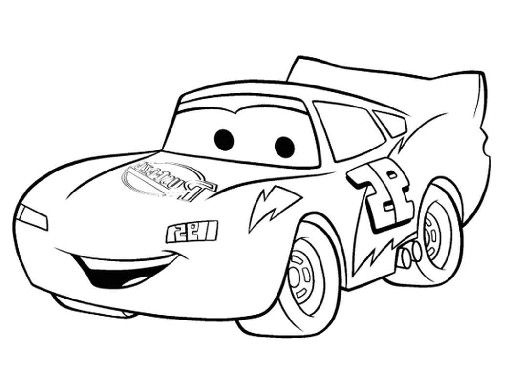 Раскраска машины Персонажа из мультфильма для детей (машины, Персонаж, развлечение)
