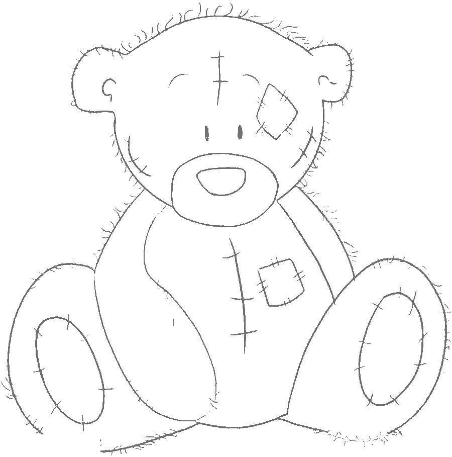 Раскраски Мишки Тедди для детей всех возрастов бесплатно (Мишки, Тедди)