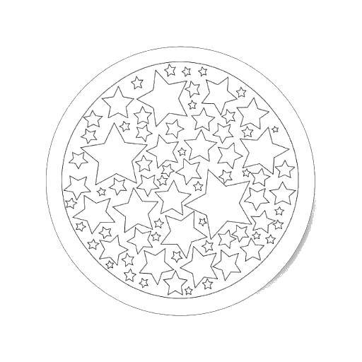 Раскраски с узорами и звездами для детей (узоры, звезда)