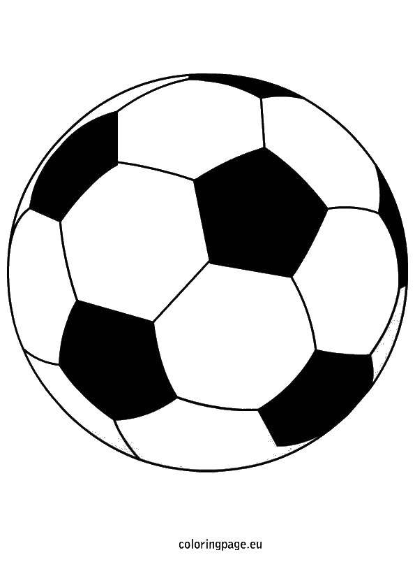 Раскраски по футболу - игроки, мячи и спортивные моменты (футбол, мяч)