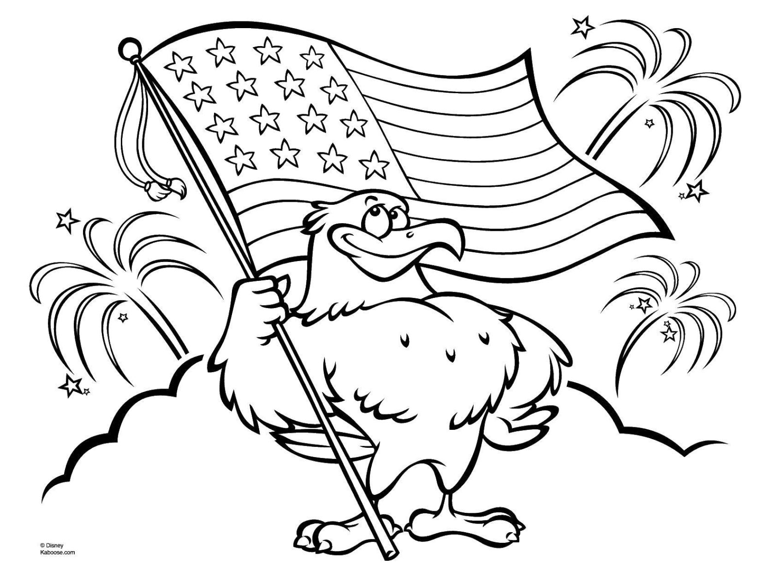 Раскраска флага США для детей (флаг, США)