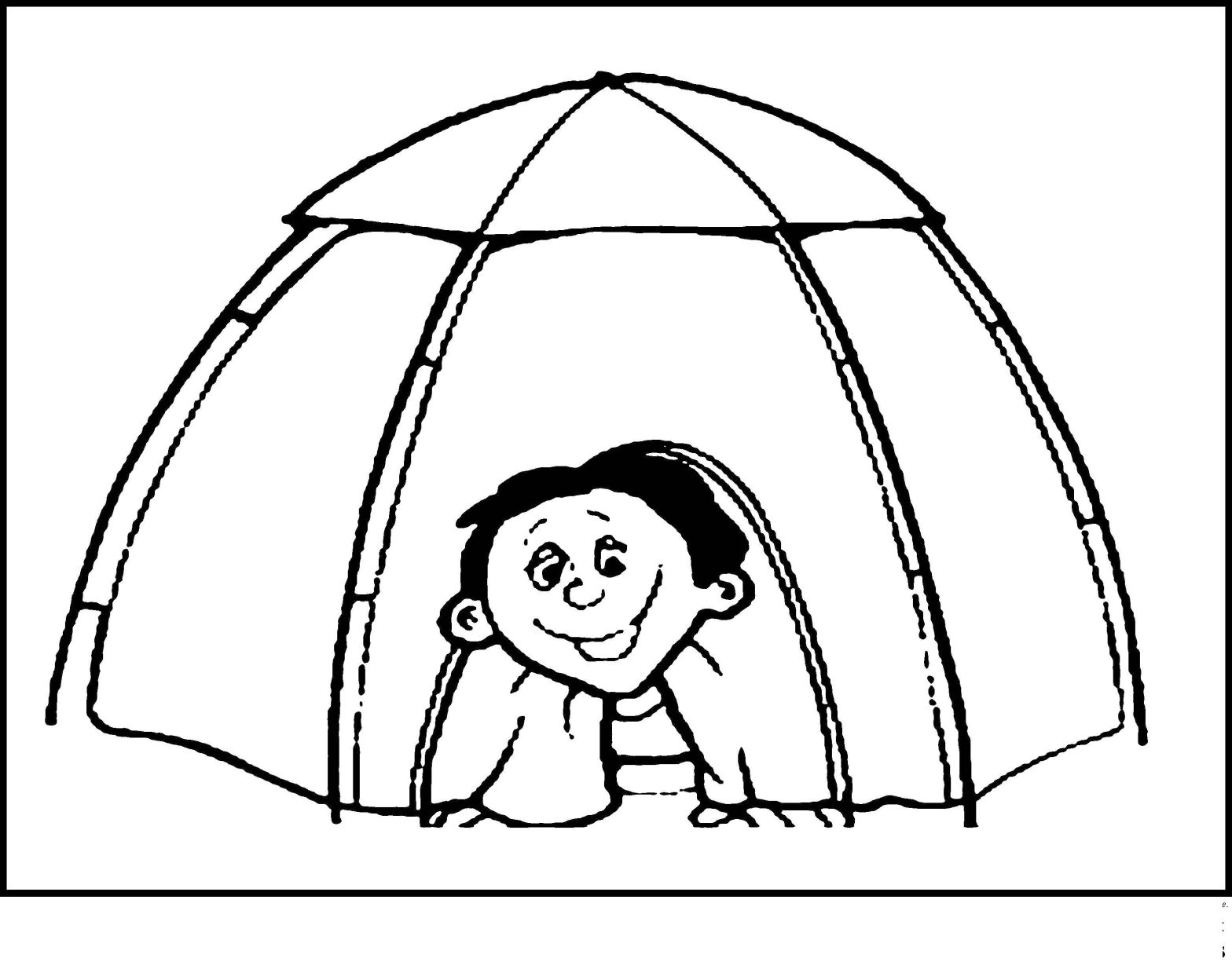Раскраски для детей на тему отдыха на природе: палатки, природа и многое другое (палатка, отдых)