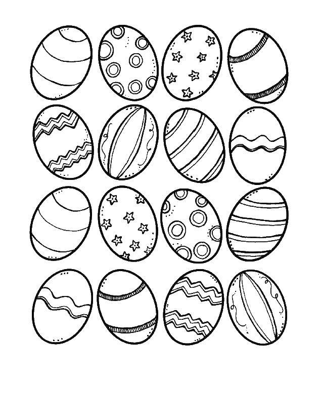 Узоры для раскрашивания яиц - красивые и оригинальные раскраски для праздника