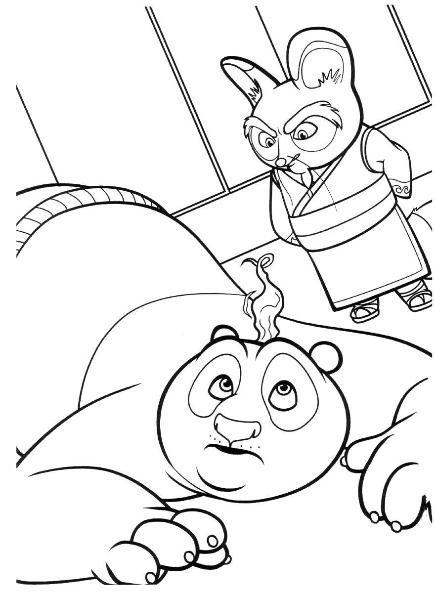 Раскраски Персонажей из мультфильма и Кунг Фу Панды для детей - скачать и распечатать онлайн (Персонаж)
