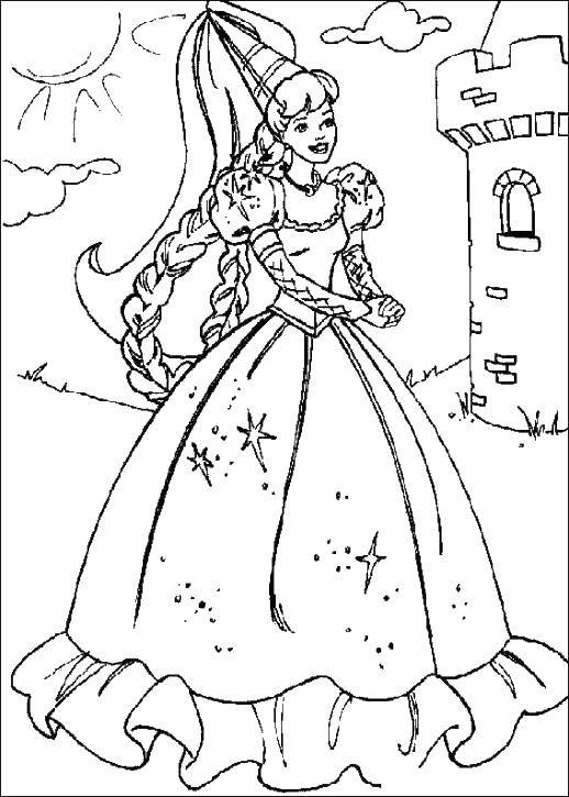 Раскраски для девочек: принцессы, феи и другие героини (феи, зверушки)