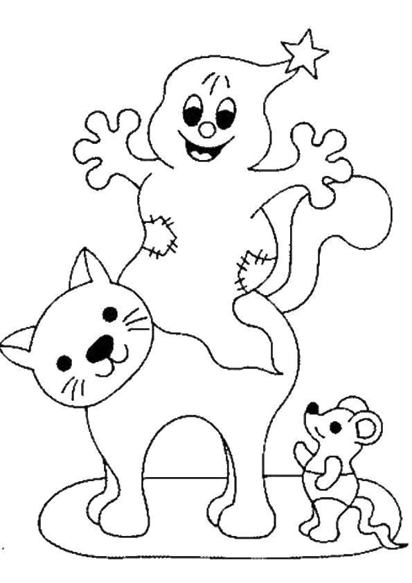Раскраски на Хэллоуин и приведения для детей - скачать и распечатать онлайн (Хэллоуин, приведения)