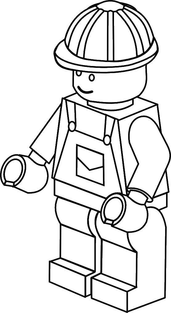 Раскраска Лего Конструктор (Лего, Конструктор)