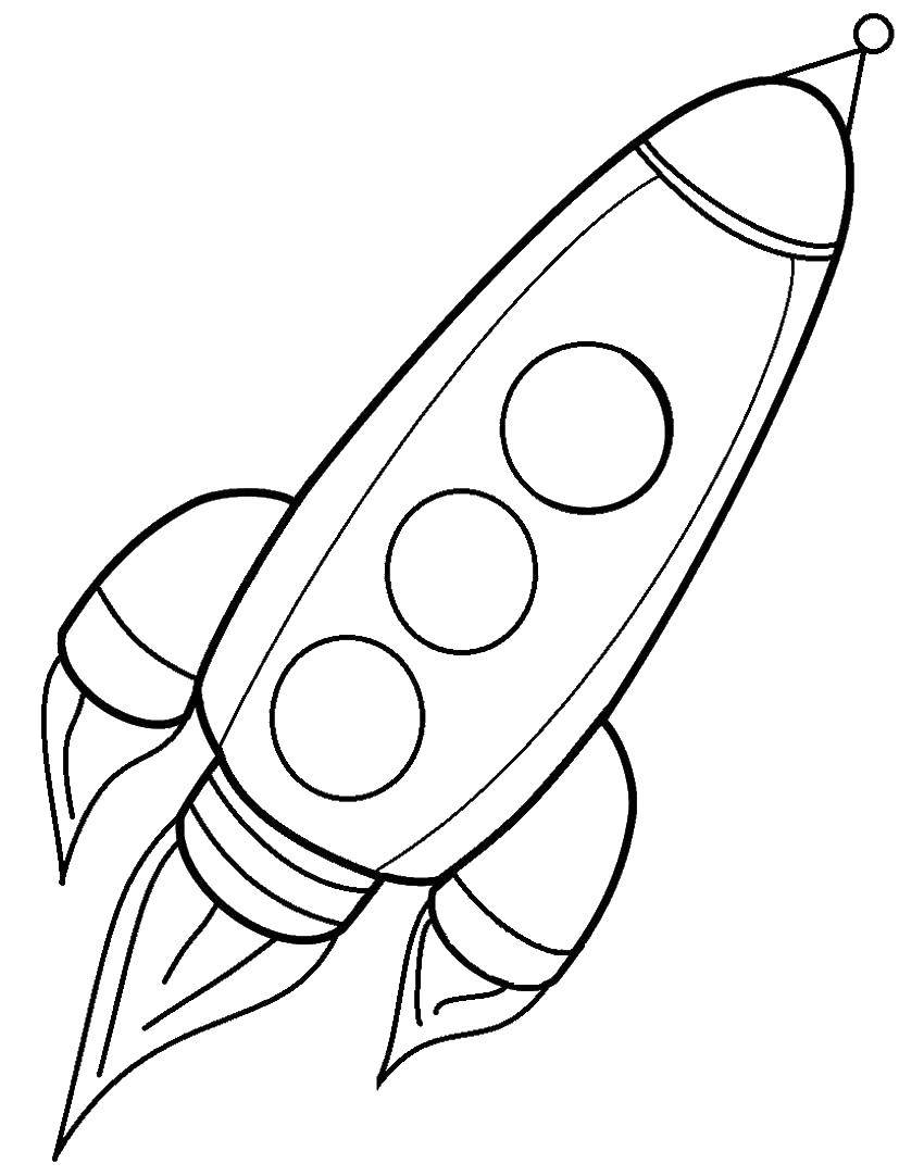 Раскраска ракеты для детей (ракеты)