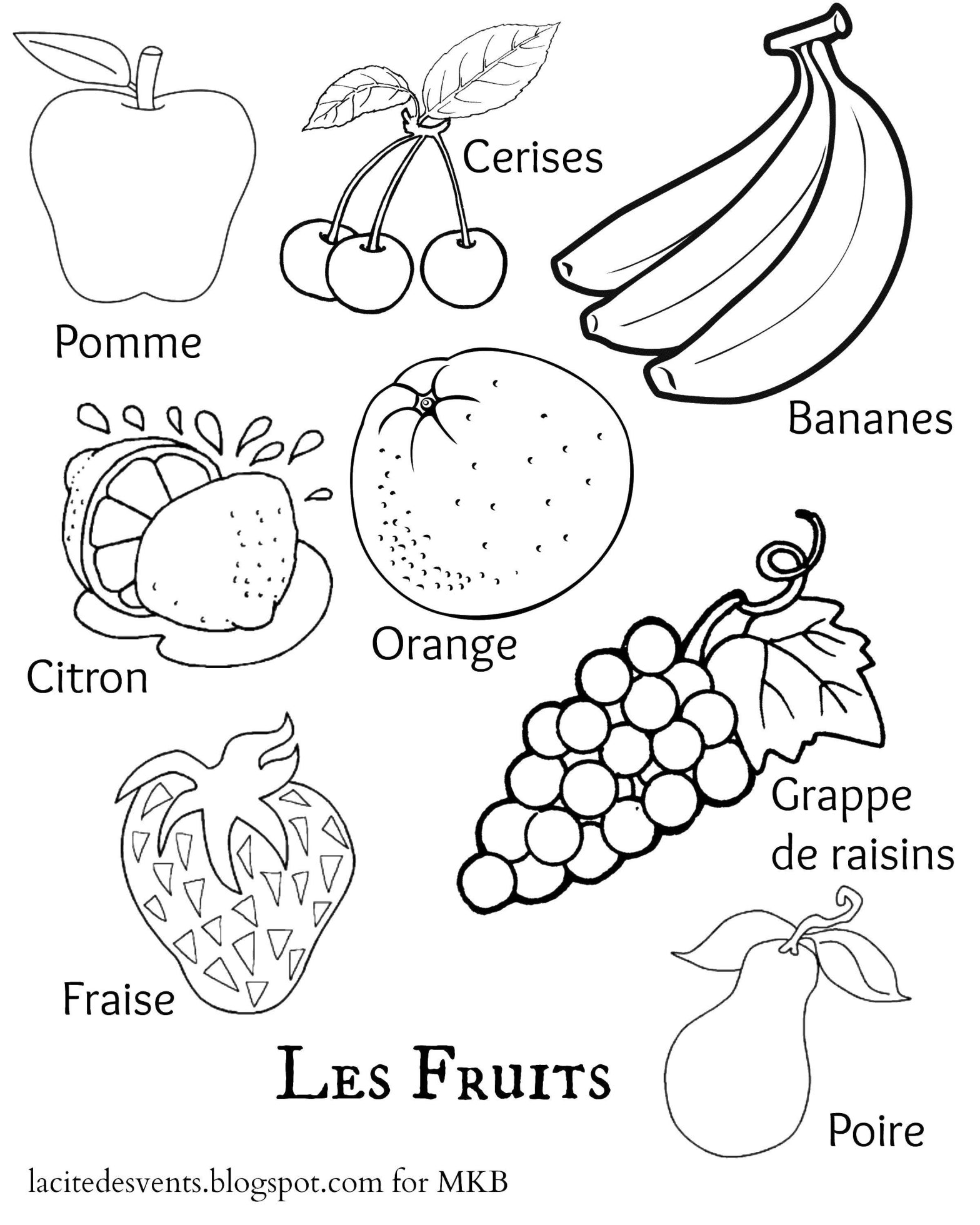 Раскраски фруктов и ягод для детей - развивающее занятие (фрукты, ягоды)