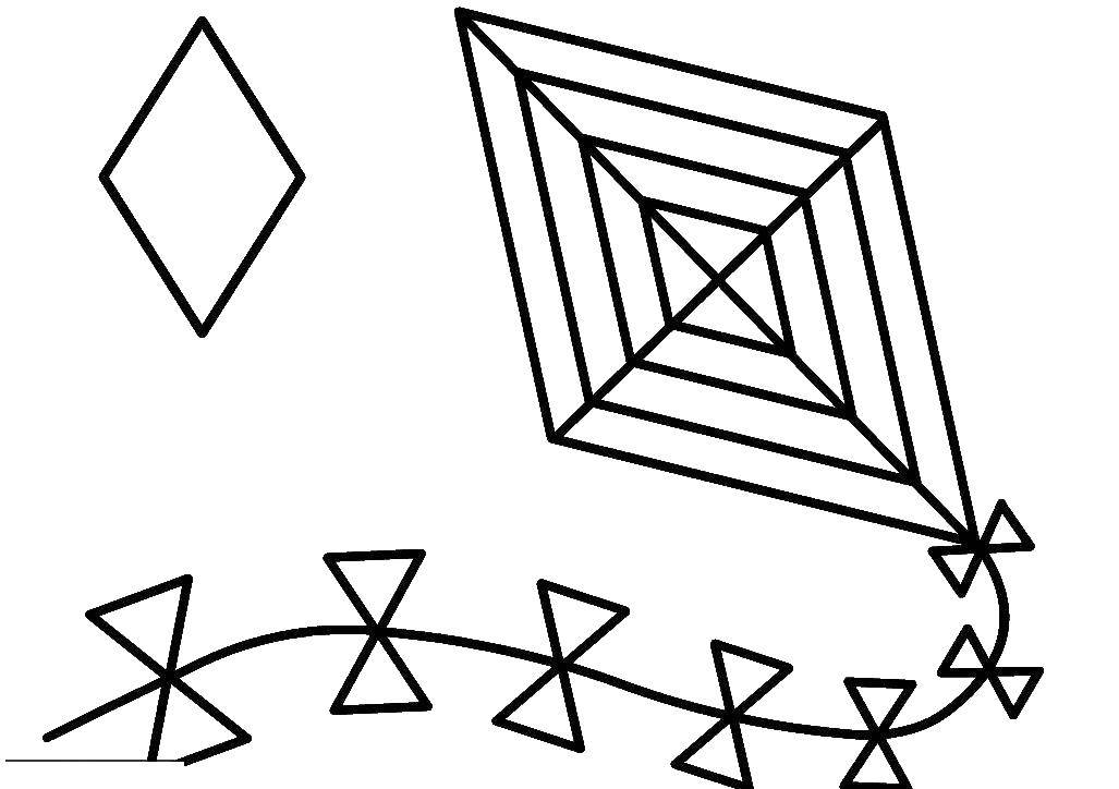 Фигуры для раскрашивания: геометрические формы детей (фигуры)