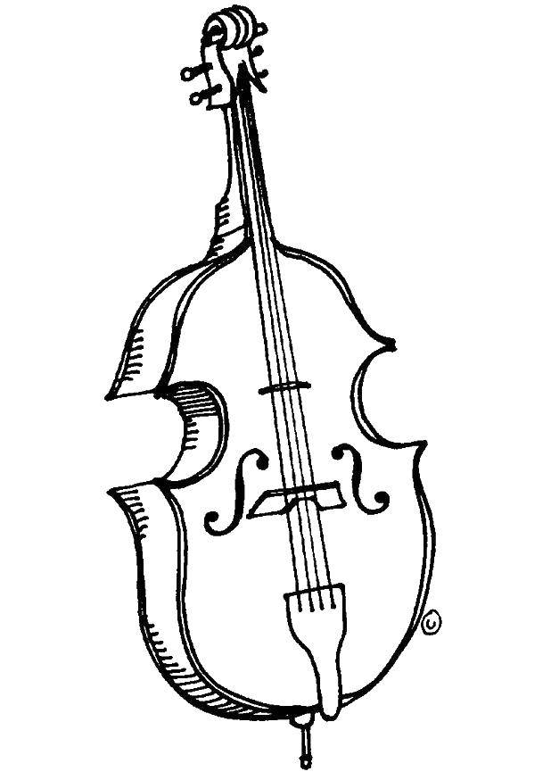Раскраски скрипок для детей: бесплатно распечатать онлайн (скрипки, дети)