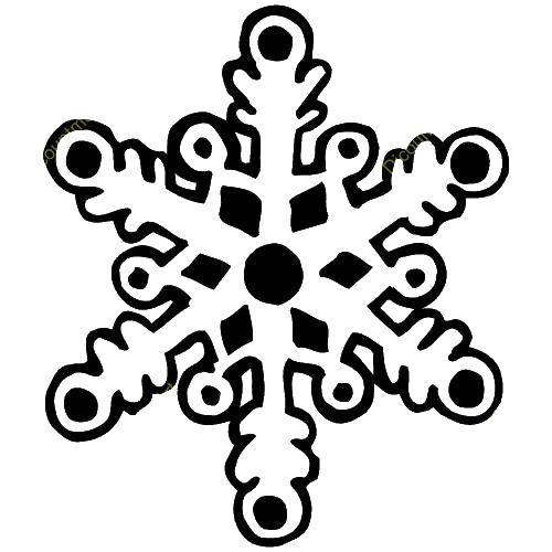 Контур снежинки снежинка для раскраски (снежинка)