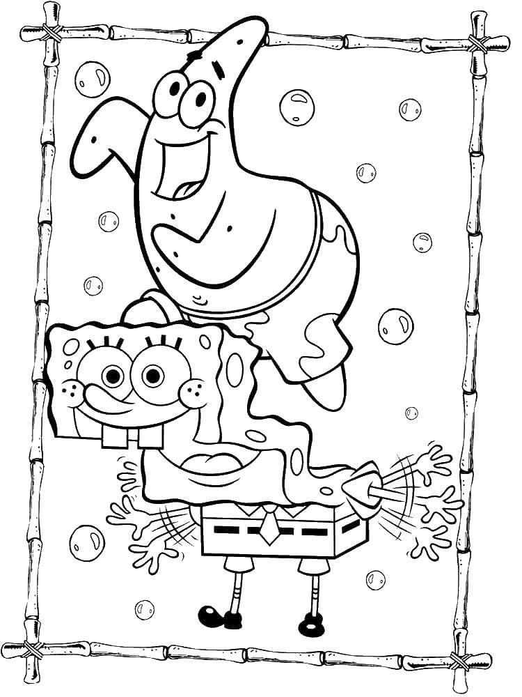 Раскраски Спанч Боб и Патрик: бесплатные и интересные иллюстрации для детей (Патрик)