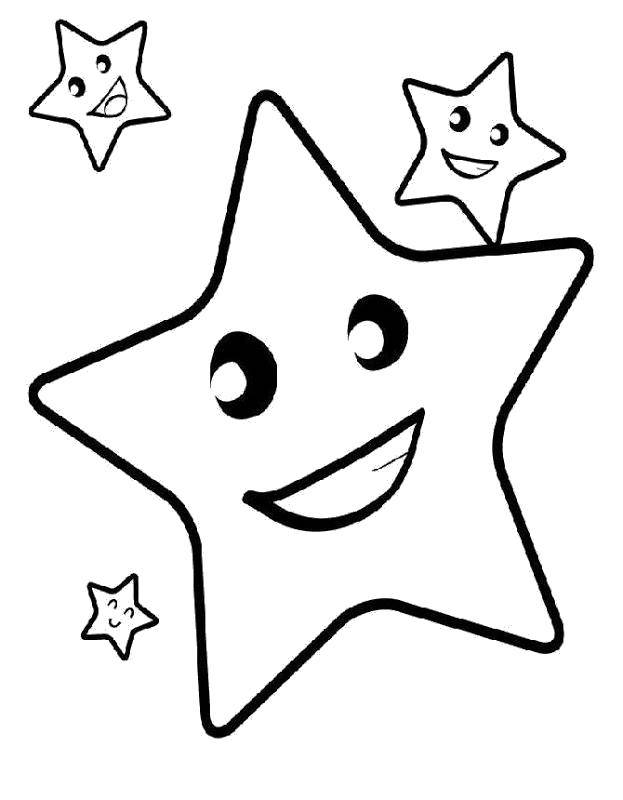 Раскраски Космос и звёзды для детей - бесплатные картинки на печать (космос, звёзды)