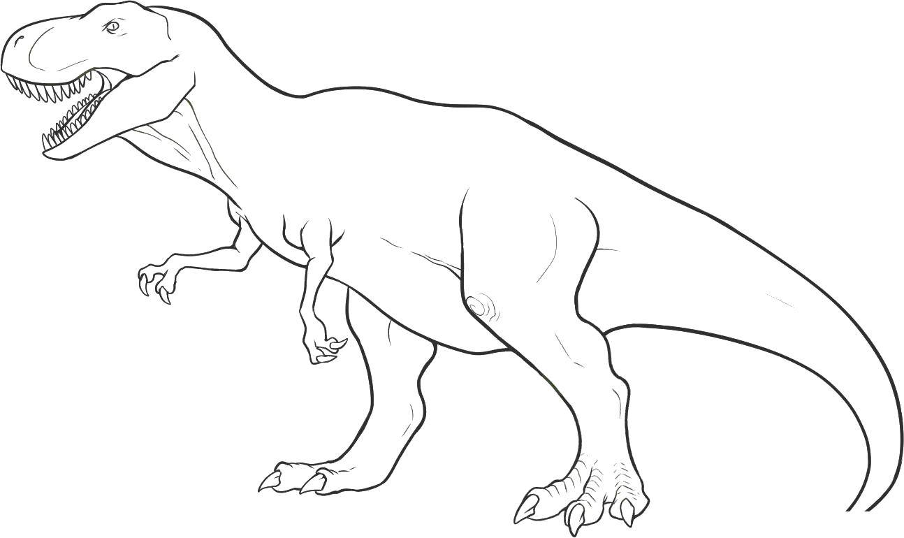 Динозавр в парке юрского периода (тираннозавр)