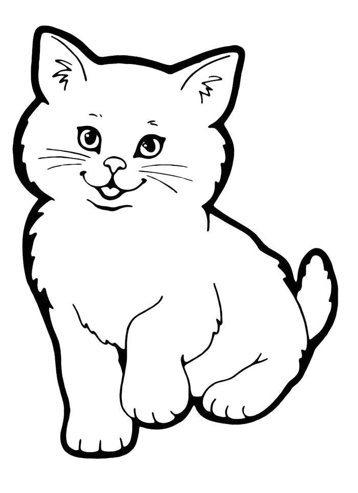 Раскраска кошки для девочек (кошки)