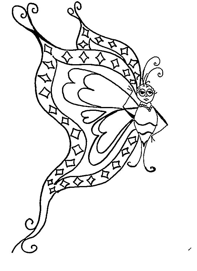 Раскраски с бабочками: скачать или распечатать онлайн бесплатно (бабочки)
