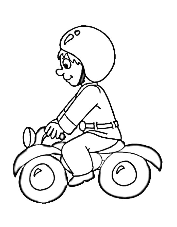 Раскраски мотоциклов для мальчиков (мотоцикл)