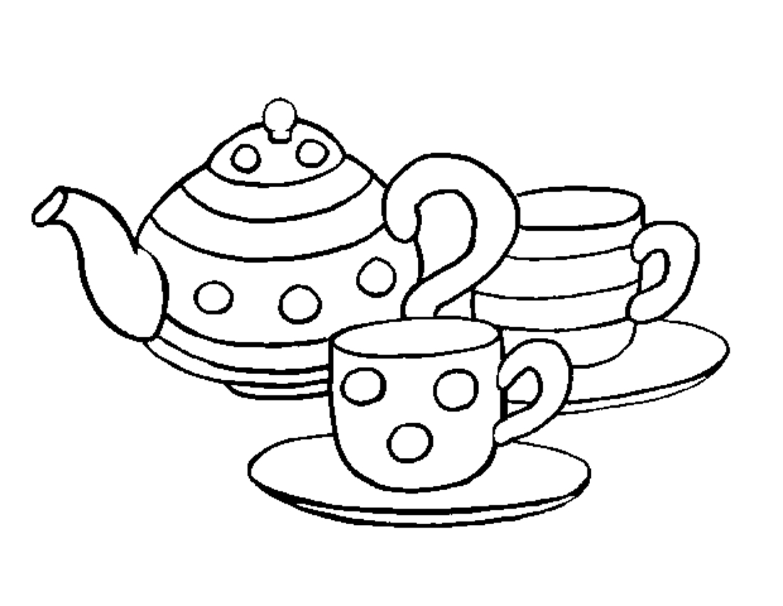 Раскраска вилок, ложек, тарелок, самоваров, чашек и кружек для детей (вилки, ложки, тарелки, самовары, чашки, кружки)