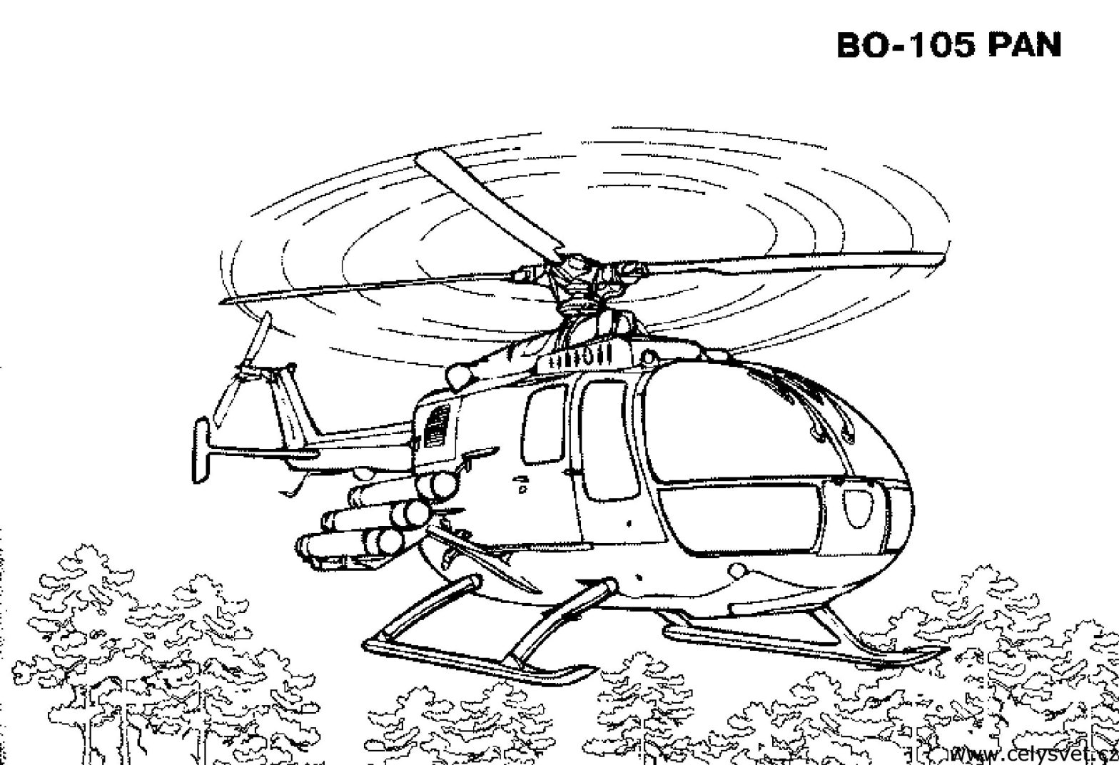Раскраска вертолет для детей (вертолет, развивающие)