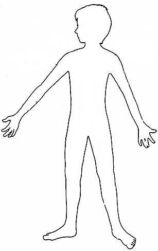 Раскраски контуры мальчик, парень, мужчина, контур человека для вырезания из бумаги (контуры, человек)