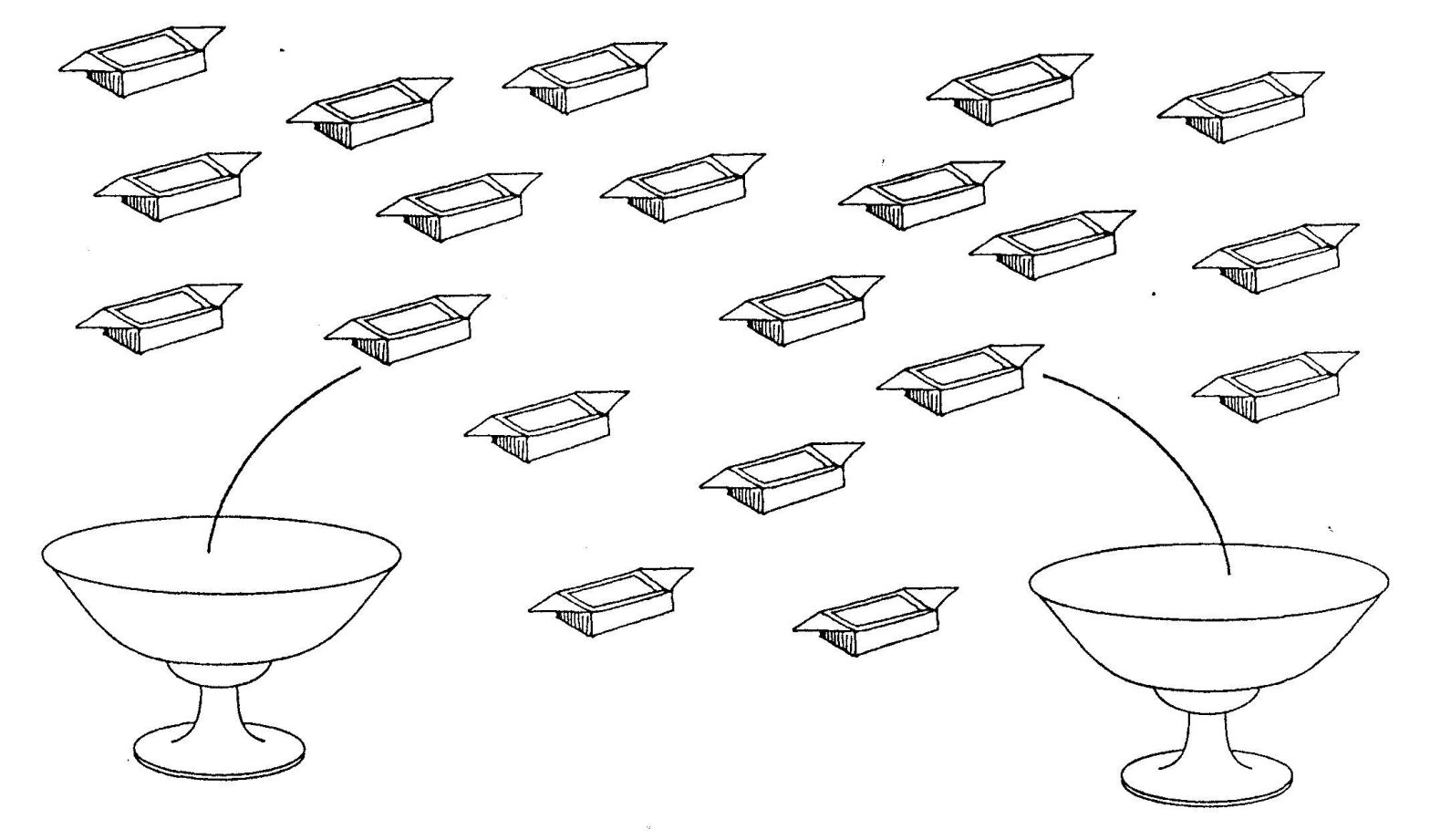 Раскраски геометрических фигур - скачать онлайн (конфеты, чаши)