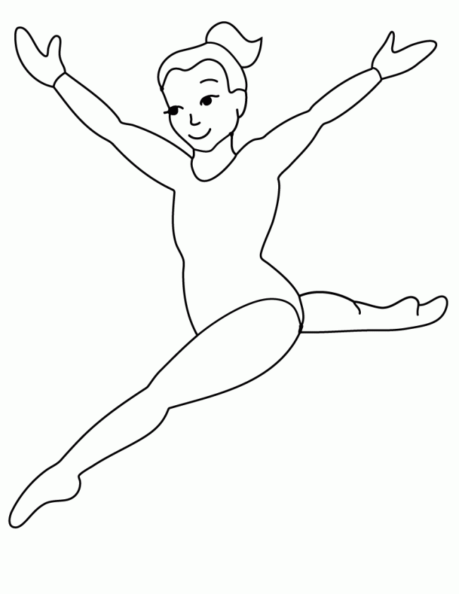 Раскраски Гимнастика - лучшие раскраски для детей (гимнастика)