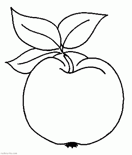 Раскраски Яблоки - детские раскраски с яблоками на фоне природы (яблоки)