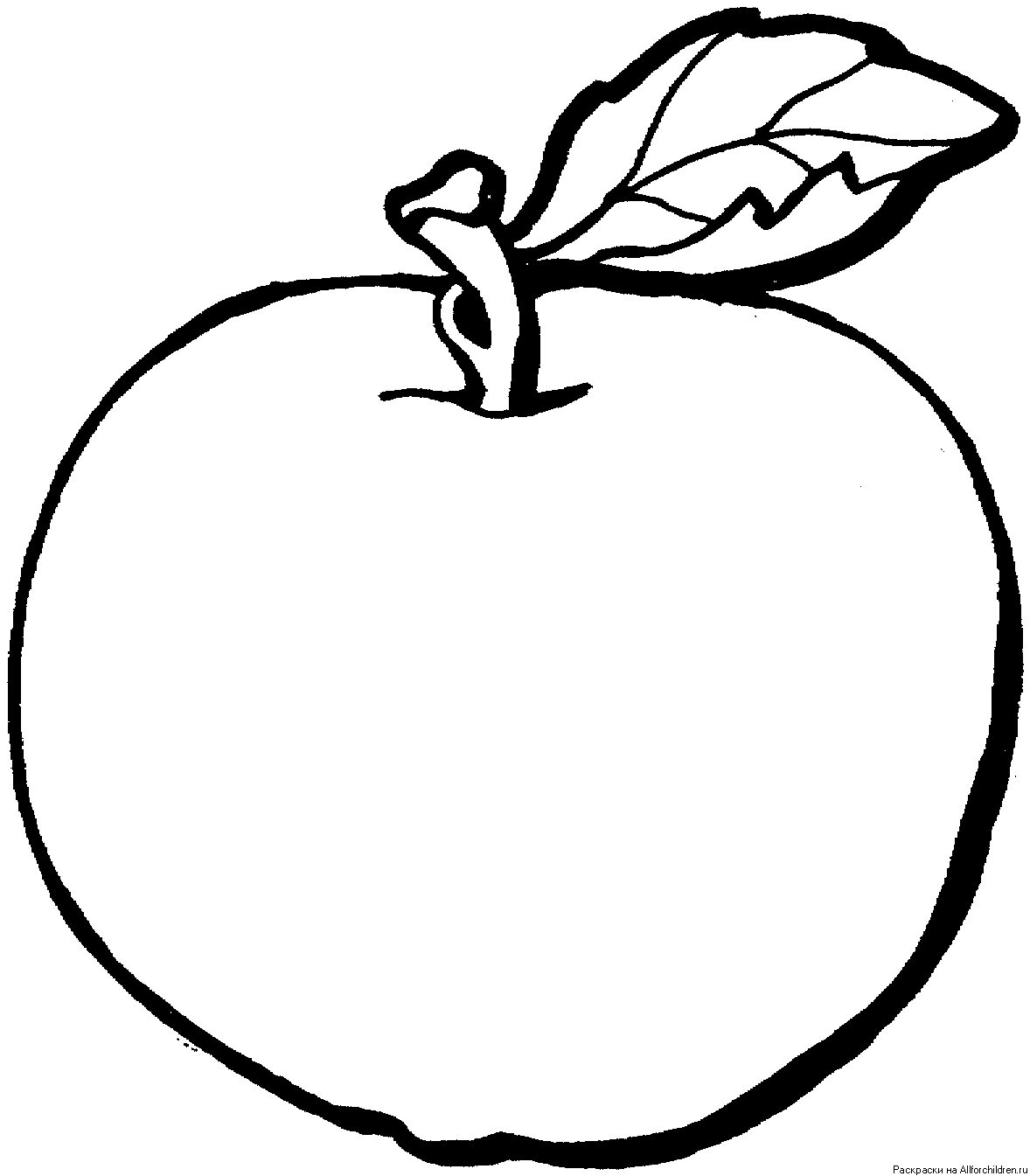 Раскраска сочных яблок (яблоки)