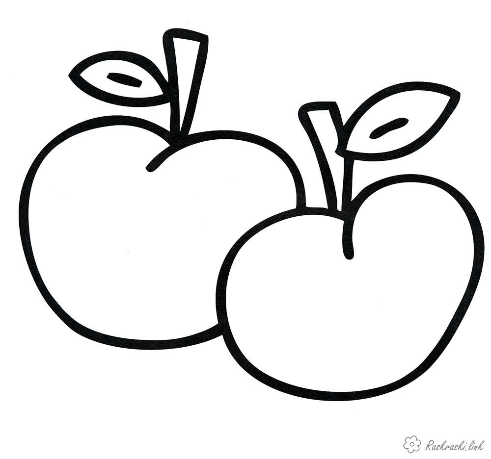 Раскраски Яблоки - выберите и раскрасьте яблоки на свой вкус (яблоки)