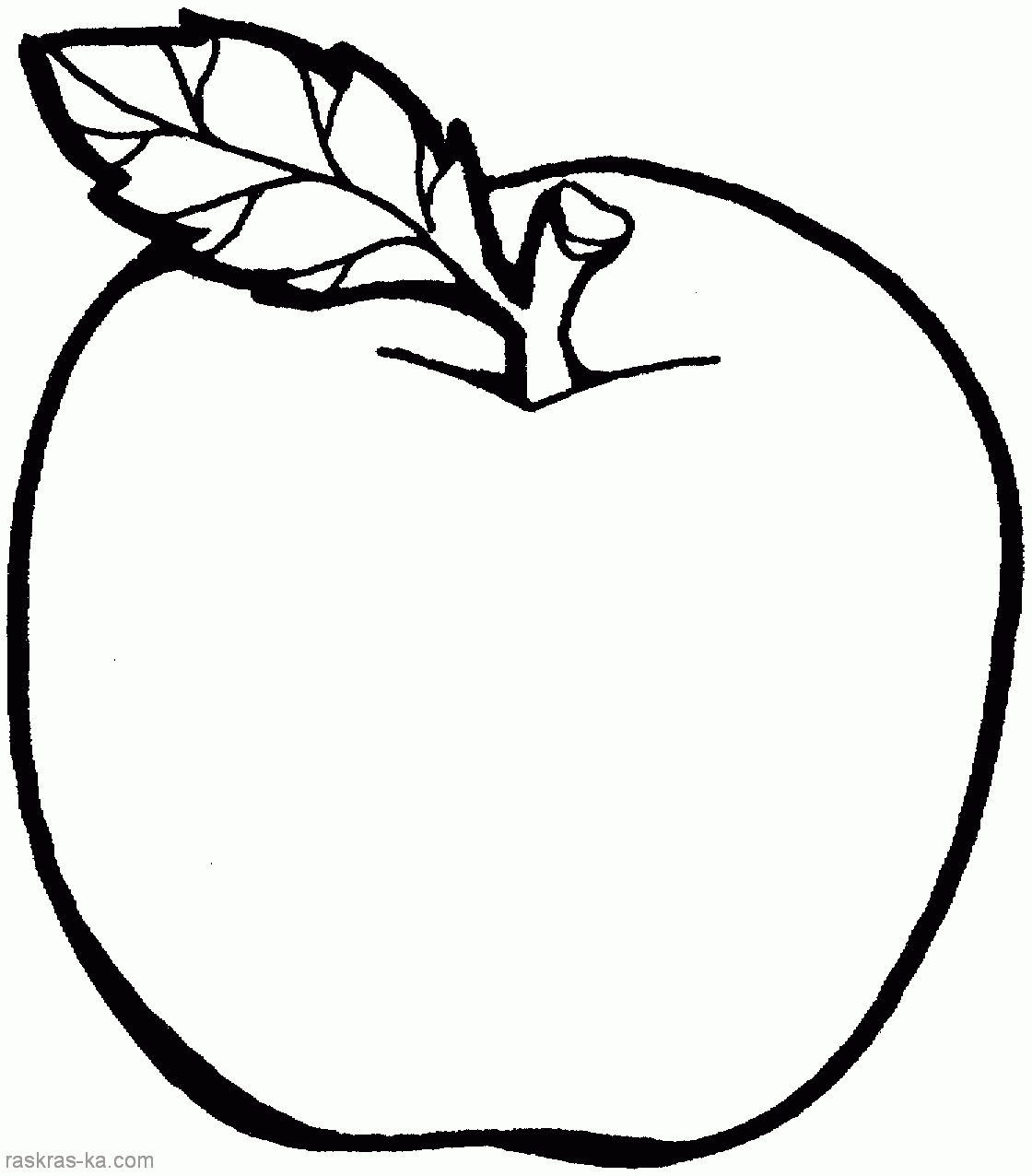 Раскраски Яблоки - изображения яблок, готовые к раскрашиванию (яблоки)