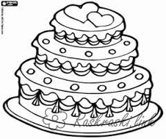 Раскраски Торты и пирожные (торты, пирожные)
