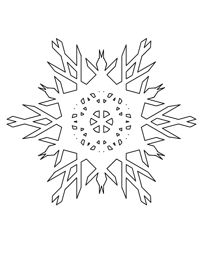 Раскраски снежинки - изображения для творческих занятий в зимний вечер (снежинки, новые, красочные)