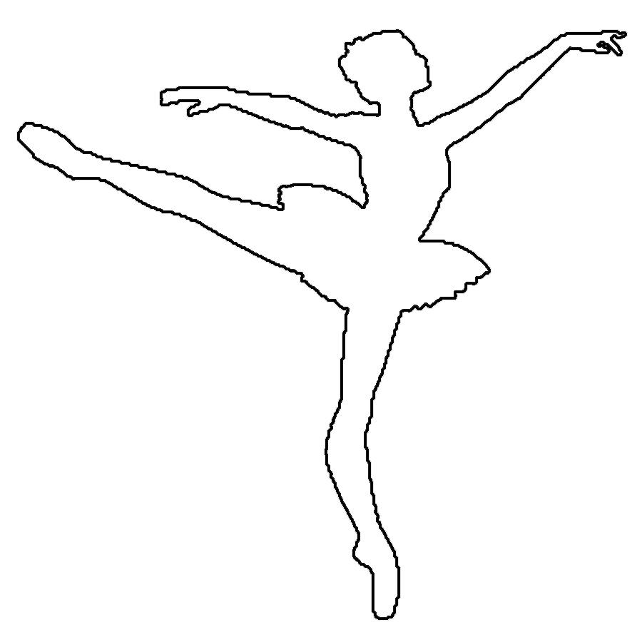 Раскраски шаблоны балерин (шаблоны, изображения)